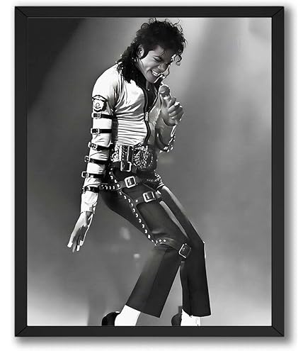 Michael Jackson モノクロポスター フレーム付き Michael Jackson モノクロポスター フレーム付き 白黒】マイケル